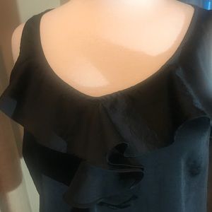 I ❤️ Ronson Black Top with Ruffle